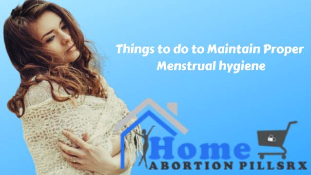 Menstrual hygiene methods.